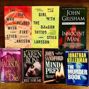 BOOKS**SEVEN PRELOVED THRILLERS